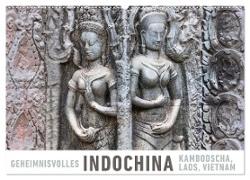Geheimnisvolles Indochina Kambodscha, Laos, Vietnam (Wandkalender 2024 DIN A2 quer), CALVENDO Monatskalender