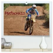 Motocross - Terminplaner (hochwertiger Premium Wandkalender 2024 DIN A2 quer), Kunstdruck in Hochglanz