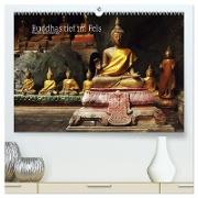 Buddhas tief im Fels (hochwertiger Premium Wandkalender 2024 DIN A2 quer), Kunstdruck in Hochglanz
