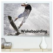 Wakeboarding (hochwertiger Premium Wandkalender 2024 DIN A2 quer), Kunstdruck in Hochglanz