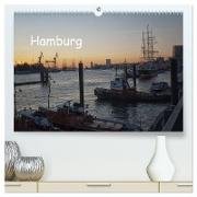 Hamburg (hochwertiger Premium Wandkalender 2024 DIN A2 quer), Kunstdruck in Hochglanz