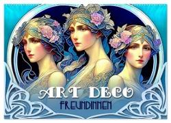 Art Deco Freundinnen (Wandkalender 2024 DIN A2 quer), CALVENDO Monatskalender