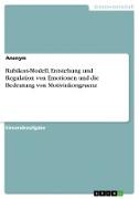 Rubikon-Modell, Entstehung und Regulation von Emotionen und die Bedeutung von Motivinkongruenz