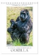 Emotionale Momente: Aus dem Leben der Familie Gorilla. (Tischkalender 2024 DIN A5 hoch), CALVENDO Monatskalender