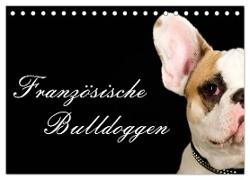 Französische Bulldoggen (Tischkalender 2024 DIN A5 quer), CALVENDO Monatskalender