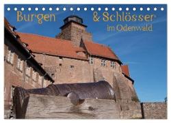 Burgen & Schlösser im Odenwald (Tischkalender 2024 DIN A5 quer), CALVENDO Monatskalender