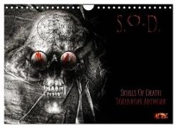 S.O.D. - Skulls Of Death Vol. II - Totenkopf Artworks (Wandkalender 2024 DIN A4 quer), CALVENDO Monatskalender