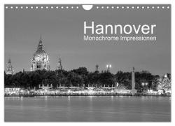 Hannover Monochrome Impressionen (Wandkalender 2024 DIN A4 quer), CALVENDO Monatskalender