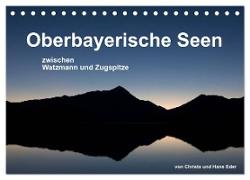 Oberbayerische Seen (Tischkalender 2024 DIN A5 quer), CALVENDO Monatskalender