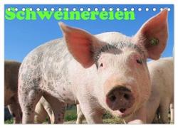 Schweinereien (Tischkalender 2024 DIN A5 quer), CALVENDO Monatskalender