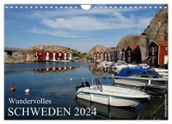 Wundervolles Schweden 2024 (Wandkalender 2024 DIN A4 quer), CALVENDO Monatskalender