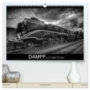 Dampflokomotiven (hochwertiger Premium Wandkalender 2024 DIN A2 quer), Kunstdruck in Hochglanz