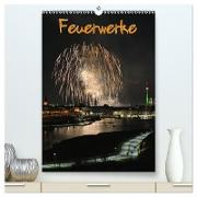 Feuerwerke Terminplaner (hochwertiger Premium Wandkalender 2024 DIN A2 hoch), Kunstdruck in Hochglanz