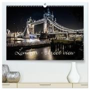 London - street view (CH-Version) (hochwertiger Premium Wandkalender 2024 DIN A2 quer), Kunstdruck in Hochglanz