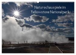 Naturschauspiele im Yellowstone Nationalpark (Wandkalender 2024 DIN A2 quer), CALVENDO Monatskalender