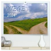 Wege 2024 (hochwertiger Premium Wandkalender 2024 DIN A2 quer), Kunstdruck in Hochglanz