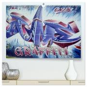 Graffiti - Kunst aus der Dose (hochwertiger Premium Wandkalender 2024 DIN A2 quer), Kunstdruck in Hochglanz