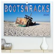 Bootswracks (hochwertiger Premium Wandkalender 2024 DIN A2 quer), Kunstdruck in Hochglanz