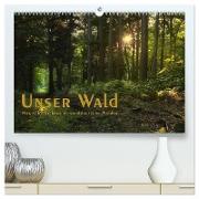 Unser Wald - Magische Sichten in norddeutsche Wälder / Geburtstagskalender (hochwertiger Premium Wandkalender 2024 DIN A2 quer), Kunstdruck in Hochglanz