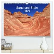 Sand und Stein 2024 (hochwertiger Premium Wandkalender 2024 DIN A2 quer), Kunstdruck in Hochglanz