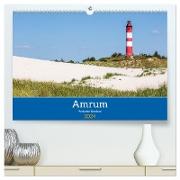 Amrum - Perle der Nordsee (hochwertiger Premium Wandkalender 2024 DIN A2 quer), Kunstdruck in Hochglanz