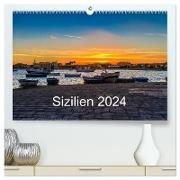 Sizilien 2024 (hochwertiger Premium Wandkalender 2024 DIN A2 quer), Kunstdruck in Hochglanz