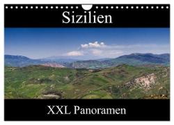 Sizilien - XXL Panoramen (Wandkalender 2024 DIN A4 quer), CALVENDO Monatskalender