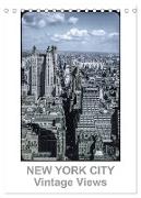 NEW YORK CITY - Vintage Views (Tischkalender 2024 DIN A5 hoch), CALVENDO Monatskalender