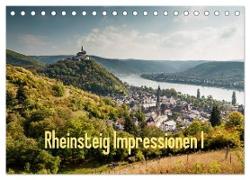 Rheinsteig Impressionen I (Tischkalender 2024 DIN A5 quer), CALVENDO Monatskalender