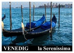 Venedig - la Serenissima (Tischkalender 2024 DIN A5 quer), CALVENDO Monatskalender