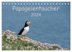 Papageientaucher 2024 (Tischkalender 2024 DIN A5 quer), CALVENDO Monatskalender