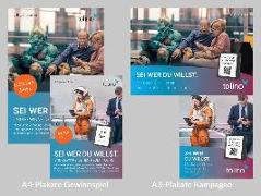 10 Jahre tolino (A3-Plakat "Sei wer Du willst" + A4-Plakat Gewinnspiel) 05/2023 VPE: 2x2 Stück