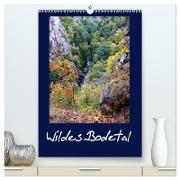 Wildes Bodetal (hochwertiger Premium Wandkalender 2024 DIN A2 hoch), Kunstdruck in Hochglanz