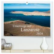 Unterwegs auf Lanzarote (hochwertiger Premium Wandkalender 2024 DIN A2 quer), Kunstdruck in Hochglanz