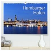Hamburger Hafen (hochwertiger Premium Wandkalender 2024 DIN A2 quer), Kunstdruck in Hochglanz