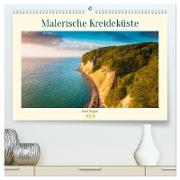 Insel Rügen - Malerische Kreideküste (hochwertiger Premium Wandkalender 2024 DIN A2 quer), Kunstdruck in Hochglanz