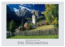 Wunder aus Fels Die Dolomiten (Tischkalender 2024 DIN A5 quer), CALVENDO Monatskalender