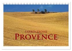 Farbenfrohe Provence (Tischkalender 2024 DIN A5 quer), CALVENDO Monatskalender
