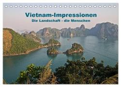 Vietnam Impressionen / Die Landschaft ¿ die Menschen (Tischkalender 2024 DIN A5 quer), CALVENDO Monatskalender