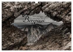 Bergpixel "kreuz und quer durch die Alpen" (Wandkalender 2024 DIN A3 quer), CALVENDO Monatskalender