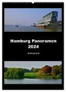 Hamburg Panoramen 2024 ¿ Jahresplaner (Wandkalender 2024 DIN A2 hoch), CALVENDO Monatskalender