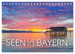Seen in Bayern (Tischkalender 2024 DIN A5 quer), CALVENDO Monatskalender