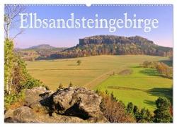 Elbsandsteingebirge (Wandkalender 2024 DIN A2 quer), CALVENDO Monatskalender