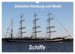 Schiffe - Zwischen Hamburg und Wedel (Wandkalender 2024 DIN A3 quer), CALVENDO Monatskalender