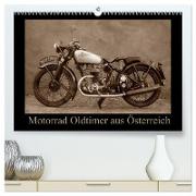 Motorrad Oldtimer aus Österreich (hochwertiger Premium Wandkalender 2024 DIN A2 quer), Kunstdruck in Hochglanz