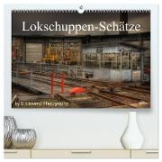 Lokschuppen-Schätze (hochwertiger Premium Wandkalender 2024 DIN A2 quer), Kunstdruck in Hochglanz