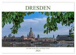 Dresden, ein Jahr an der Elbe (Wandkalender 2024 DIN A2 quer), CALVENDO Monatskalender