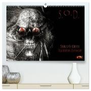 S.O.D. - Skulls Of Death Vol. II - Totenkopf Artworks (hochwertiger Premium Wandkalender 2024 DIN A2 quer), Kunstdruck in Hochglanz