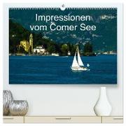 Impressionen vom Comer See (hochwertiger Premium Wandkalender 2024 DIN A2 quer), Kunstdruck in Hochglanz