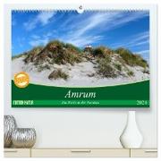 Amrum, die Perle in der Nordsee (hochwertiger Premium Wandkalender 2024 DIN A2 quer), Kunstdruck in Hochglanz